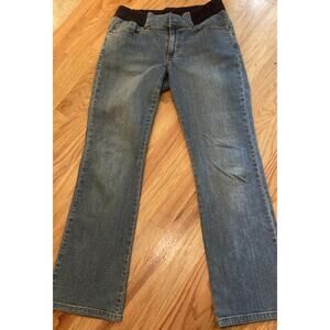 Duo Womens Maternity Jeans Small‎ Flare Boot Cut EUC